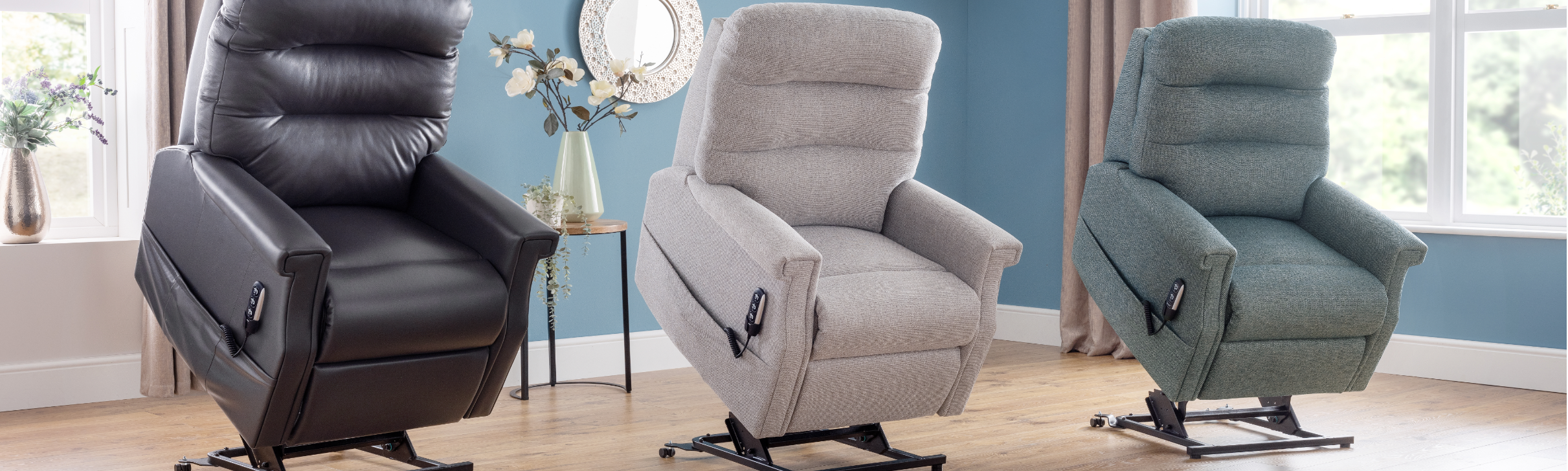 Fabric Riser Recliner Chairs