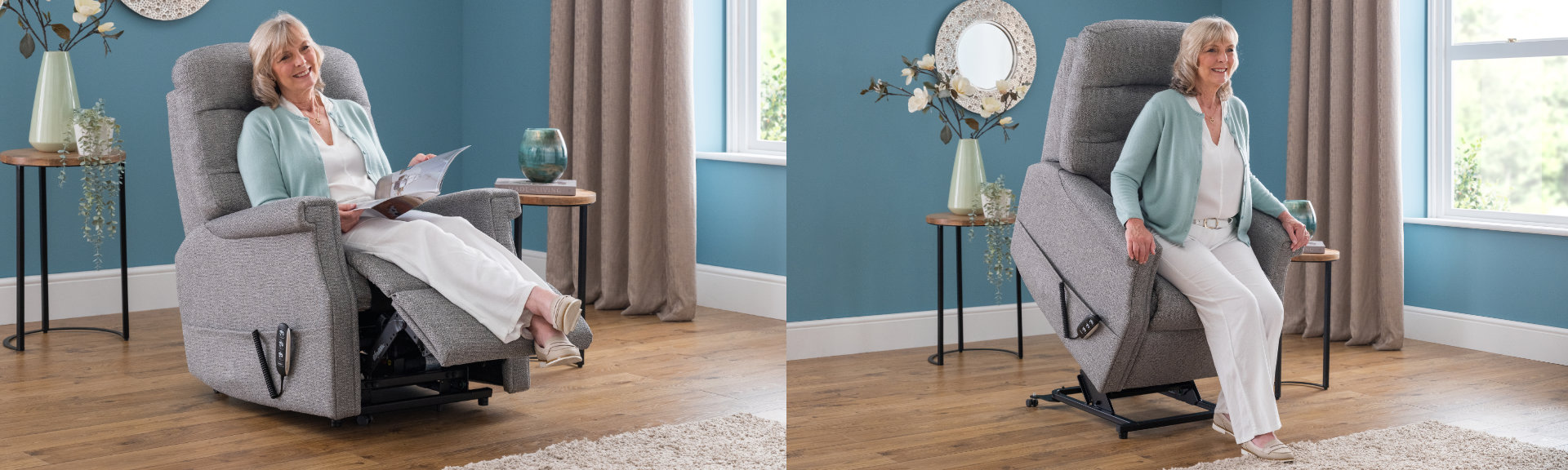 Fabric Riser Recliner Chairs